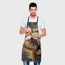Фартук кулинарный Тигр в гневе, цвет: 3D-принт — фото 2