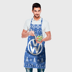 Фартук кулинарный Volkswagen Новогодний, цвет: 3D-принт — фото 2
