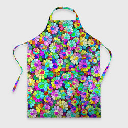 Фартук кулинарный Rainbow flowers, цвет: 3D-принт