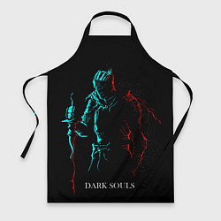 Фартук кулинарный Dark Souls NEON Силуэт, цвет: 3D-принт