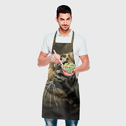 Фартук кулинарный Зевающий тигр, цвет: 3D-принт — фото 2