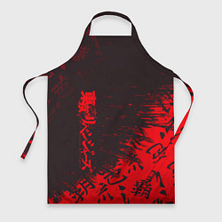 Фартук кулинарный Токийские мстители Горизонтальная надпись, цвет: 3D-принт