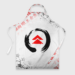 Фартук кулинарный ПРИЗРАК ЦУСИМЫ ЭМБЛЕМА GHOST OF TSUSHIMA, цвет: 3D-принт