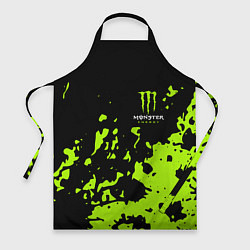 Фартук кулинарный Monster Energy green, цвет: 3D-принт