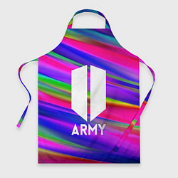 Фартук кулинарный BTS ARMY RAIBOW, цвет: 3D-принт