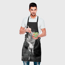 Фартук кулинарный Шаламе фон блестки, цвет: 3D-принт — фото 2