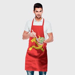 Фартук кулинарный Красный Советский союз, цвет: 3D-принт — фото 2