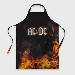 Фартук кулинарный ACDC - Fire, цвет: 3D-принт