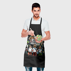 Фартук кулинарный Mario x GTA, цвет: 3D-принт — фото 2