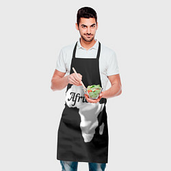 Фартук кулинарный Африка на чёрном, цвет: 3D-принт — фото 2