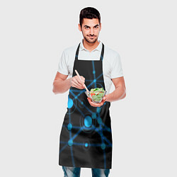 Фартук кулинарный Круги на линиях, цвет: 3D-принт — фото 2