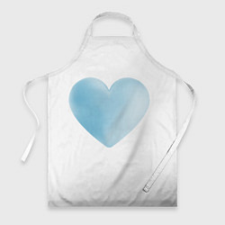 Фартук кулинарный Синее сердце, цвет: 3D-принт