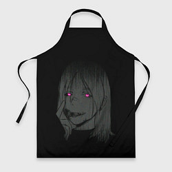 Фартук кулинарный Девушка с неоновыми глазами, цвет: 3D-принт