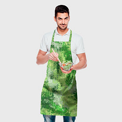 Фартук кулинарный Спортивный камуфляж Пикси - Рукола, цвет: 3D-принт — фото 2