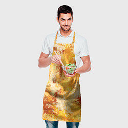 Фартук кулинарный Спортивный камуфляж Пикси - Апельсин, цвет: 3D-принт — фото 2