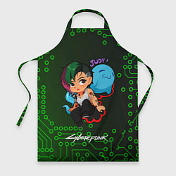 Фартук кулинарный Judy art cyberpunk 2077, цвет: 3D-принт