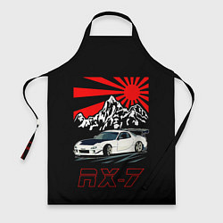 Фартук кулинарный Мазда RX - 7, цвет: 3D-принт