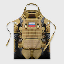 Фартук кулинарный Бронежилет- армия России, цвет: 3D-принт