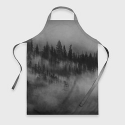 Фартук кулинарный Туманный лес - природа, цвет: 3D-принт