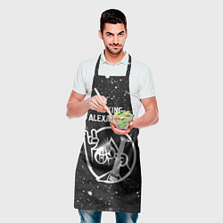 Фартук кулинарный Asking Alexandria - КОТ - Краска, цвет: 3D-принт — фото 2