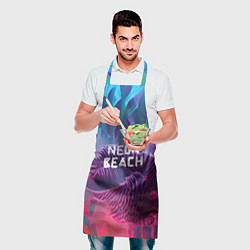 Фартук кулинарный Neon beach, цвет: 3D-принт — фото 2