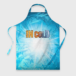 Фартук IN COLD horizontal logo with blue ice