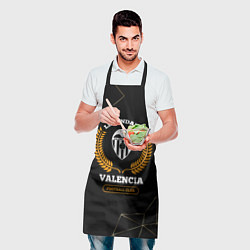 Фартук кулинарный Лого Valencia и надпись Legendary Football Club на, цвет: 3D-принт — фото 2