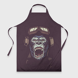 Фартук кулинарный Орущая горилла, цвет: 3D-принт