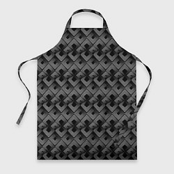 Фартук кулинарный Современный Art Deko черно-белый, цвет: 3D-принт