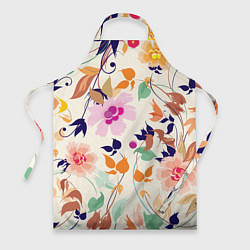 Фартук кулинарный Summer floral pattern, цвет: 3D-принт