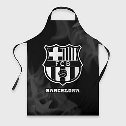 Фартук кулинарный Barcelona Sport на темном фоне, цвет: 3D-принт