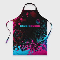 Фартук кулинарный Club Brugge Neon Gradient - FS, цвет: 3D-принт