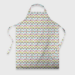 Фартук кулинарный Волнистые линии геометрия, цвет: 3D-принт