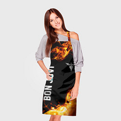 Фартук кулинарный Bon Jovi и Пылающий Огонь, цвет: 3D-принт — фото 2