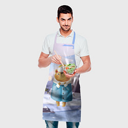 Фартук кулинарный Медведица в шубке, цвет: 3D-принт — фото 2