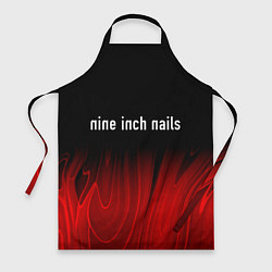 Фартук кулинарный Nine Inch Nails Red Plasma, цвет: 3D-принт