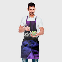 Фартук кулинарный Behemoth Neon Monstera, цвет: 3D-принт — фото 2