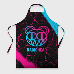 Фартук кулинарный Radiohead - neon gradient, цвет: 3D-принт