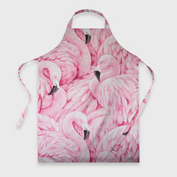 Фартук кулинарный Pink Flamingos, цвет: 3D-принт