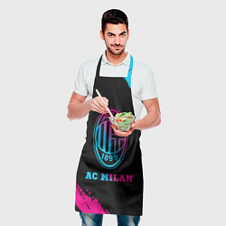 Фартук кулинарный AC Milan - neon gradient, цвет: 3D-принт — фото 2