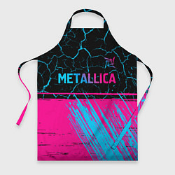 Фартук кулинарный Metallica - neon gradient: символ сверху, цвет: 3D-принт
