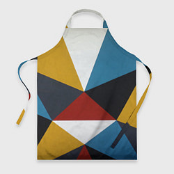Фартук кулинарный Абстрактный набор разноцветных геометрических фигу, цвет: 3D-принт