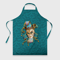 Фартук кулинарный Шут - венецианская маска, цвет: 3D-принт