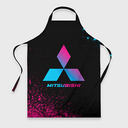 Фартук кулинарный Mitsubishi - neon gradient, цвет: 3D-принт