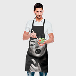 Фартук кулинарный Девушка - вампир, цвет: 3D-принт — фото 2
