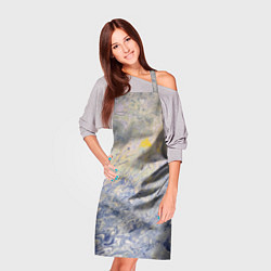 Фартук кулинарный Абстрактное множество мазков серой краски, цвет: 3D-принт — фото 2