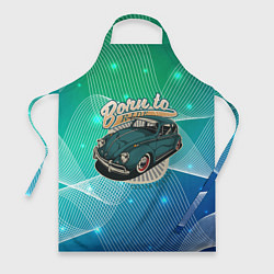 Фартук кулинарный Born to ride - старый жук, цвет: 3D-принт