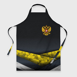 Фартук кулинарный Золотой герб black gold, цвет: 3D-принт