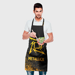 Фартук кулинарный Metallica - gold gradient, цвет: 3D-принт — фото 2