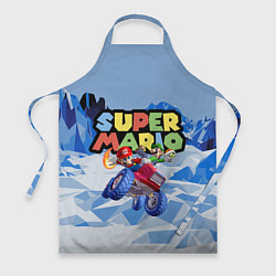 Фартук кулинарный Марио и Луиджи гонщики - Super Mario, цвет: 3D-принт